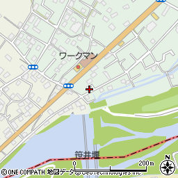 埼玉県狭山市笹井1丁目35-1周辺の地図