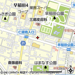 株式会社ミリオン楽器　早稲田センター周辺の地図