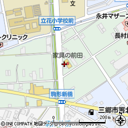 埼玉県三郷市上彦名593周辺の地図