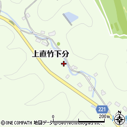 埼玉県飯能市上直竹下分628周辺の地図