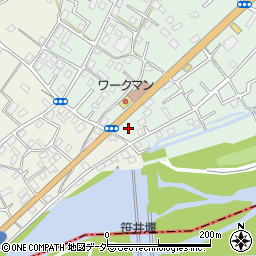 埼玉県狭山市笹井1丁目35周辺の地図