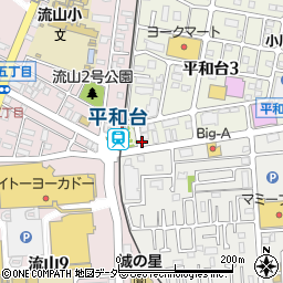 リパーク平和台駅前駐車場周辺の地図