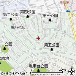 千葉県柏市あかね町7-21周辺の地図