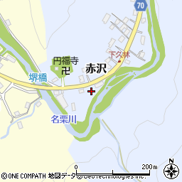 埼玉県飯能市赤沢1061-1周辺の地図