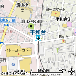 千葉県流山市周辺の地図