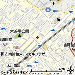 埼玉県さいたま市南区南浦和2丁目14周辺の地図