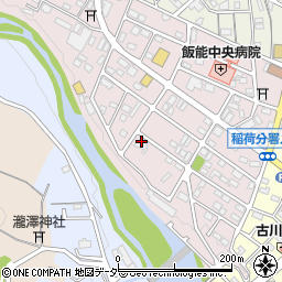 埼玉県飯能市稲荷町周辺の地図