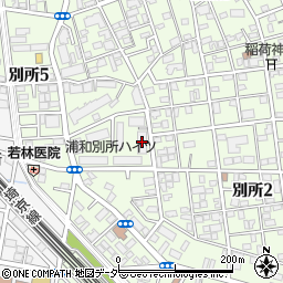 ＵＲ都市機構浦和別所ハイツ１号棟周辺の地図