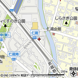 埼玉県三郷市仁蔵260周辺の地図