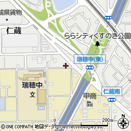 埼玉県三郷市仁蔵448周辺の地図