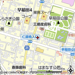 ドミール早稲田Ｂ周辺の地図