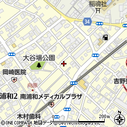 埼玉県さいたま市南区南浦和2丁目14-2周辺の地図