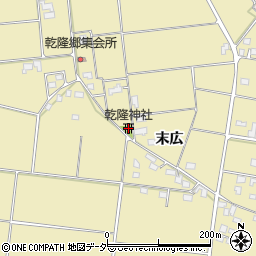 乾隆神社周辺の地図