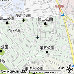 千葉県柏市あかね町7-29周辺の地図