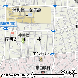ＮＴＴエルコート浦和周辺の地図