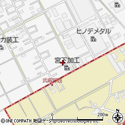 埼玉県川越市下赤坂625周辺の地図