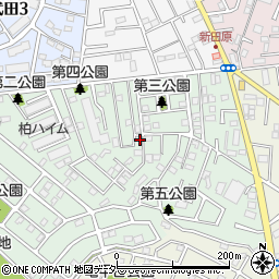 千葉県柏市あかね町7-28周辺の地図