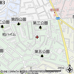 千葉県柏市あかね町5-4周辺の地図