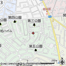 千葉県柏市あかね町5-3周辺の地図