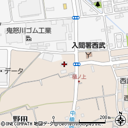 埼玉県入間市野田2177周辺の地図
