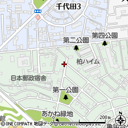 千葉県柏市あかね町14-12周辺の地図