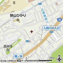 埼玉県狭山市鵜ノ木8-8周辺の地図