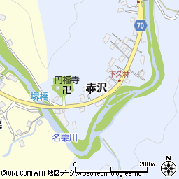 埼玉県飯能市赤沢1044-3周辺の地図