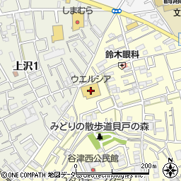 ウエルシア富士見鶴瀬東店周辺の地図