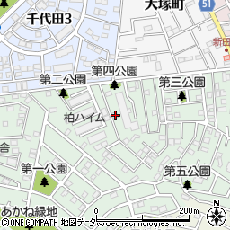 千葉県柏市あかね町7-12周辺の地図