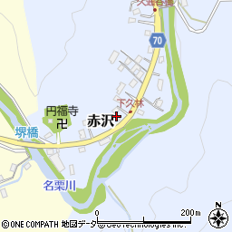 埼玉県飯能市赤沢1040-3周辺の地図