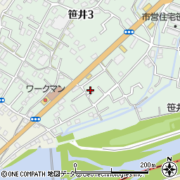 埼玉県狭山市笹井1丁目31-28周辺の地図