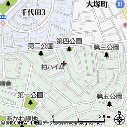 千葉県柏市あかね町8-78周辺の地図