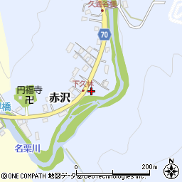 埼玉県飯能市赤沢1011-1周辺の地図
