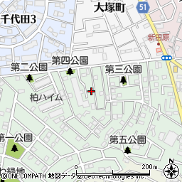 千葉県柏市あかね町7-35周辺の地図