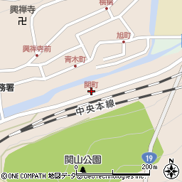 関町周辺の地図