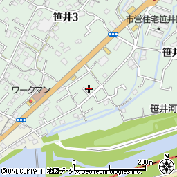 埼玉県狭山市笹井1丁目31-11周辺の地図