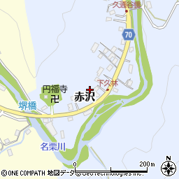 埼玉県飯能市赤沢1040周辺の地図