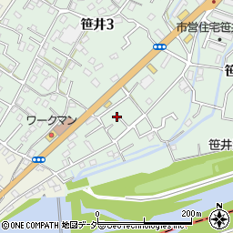 埼玉県狭山市笹井1丁目31-14周辺の地図