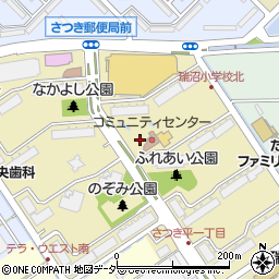 埼玉県三郷市さつき平周辺の地図