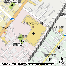 松屋　イオン柏店周辺の地図
