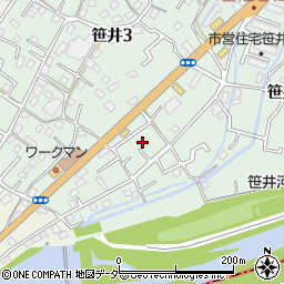 埼玉県狭山市笹井1丁目31-13周辺の地図