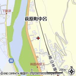岐阜県下呂市萩原町中呂641周辺の地図