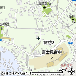埼玉県富士見市諏訪2丁目周辺の地図
