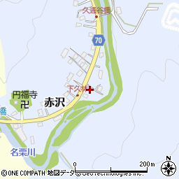 埼玉県飯能市赤沢1009-1周辺の地図