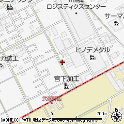 埼玉県川越市下赤坂616周辺の地図