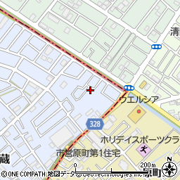 埼玉県川口市安行吉蔵4-20周辺の地図