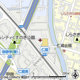 埼玉県三郷市仁蔵201周辺の地図