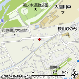 埼玉県狭山市鵜ノ木27-44周辺の地図