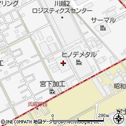 埼玉県川越市下赤坂615周辺の地図