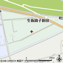 千葉県印旛郡栄町生板鍋子新田周辺の地図